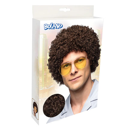 Mørkebrune parykkrøller