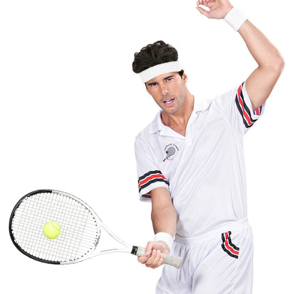 Hvide svedbånd 2 stk