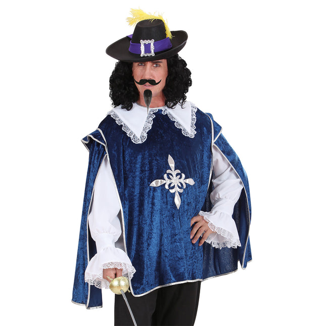 Sort falsk skæg og gedeskæg musketer