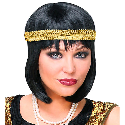 Pandebånd med guldpailetter