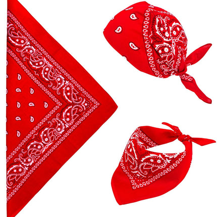 Rode Bandana Patroon