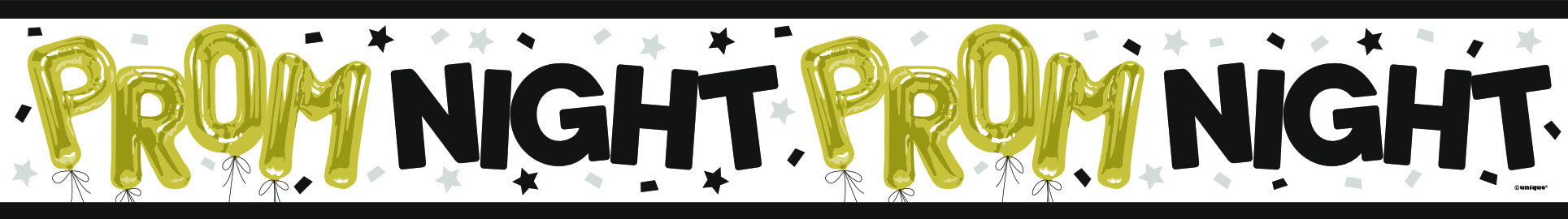 Celebrated Banner Guld Sort 2,74m