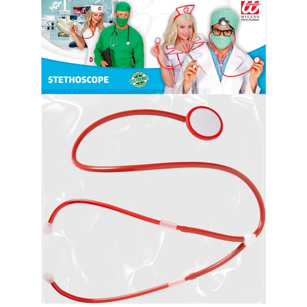 Rødt stetoskop