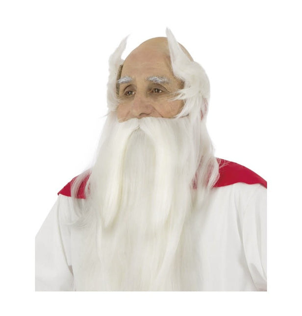 Getafix Asterix skæg- og paryk-sæt