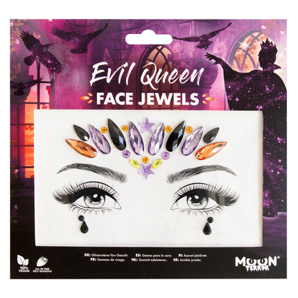 Moon Terror Halloween Ansigtssmykker Evil Queen