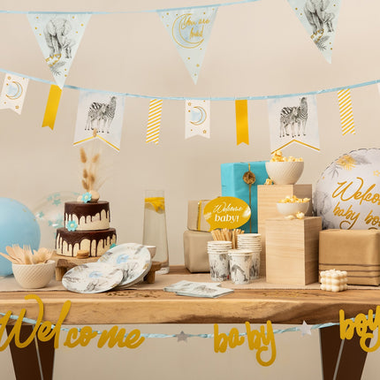 Birth Photobooth rekvisitter Safari 7 stk