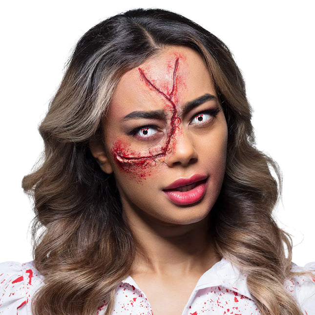 Hvid farve linser Blod