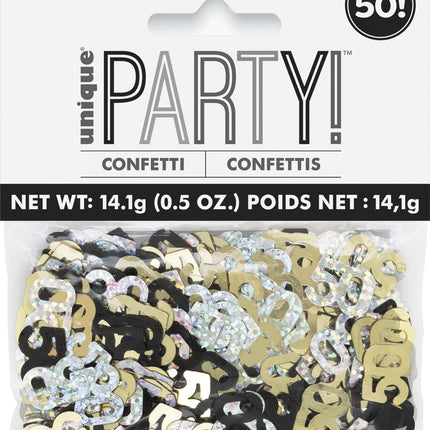 50 års konfettipose 14gr