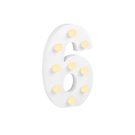 6 lysfigurer 16,5 cm