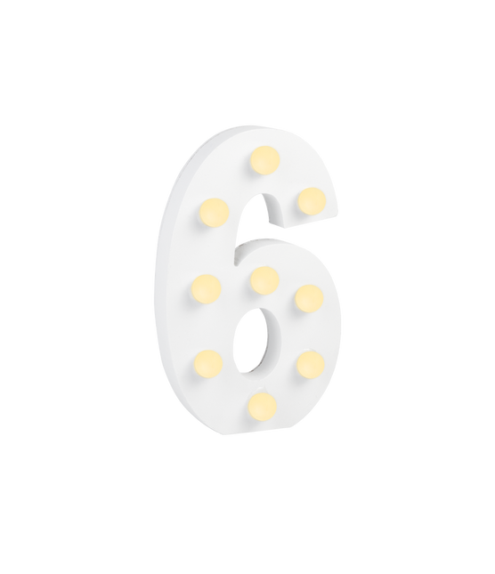 6 lysfigurer 16,5 cm