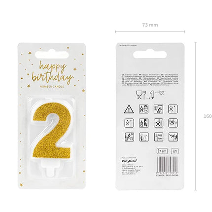 2 års stearinlysglitter