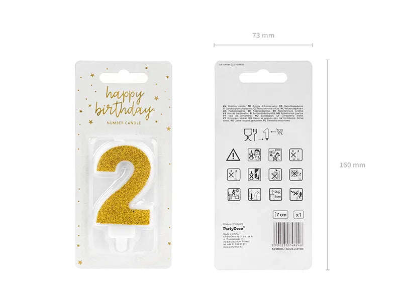 2 års stearinlysglitter