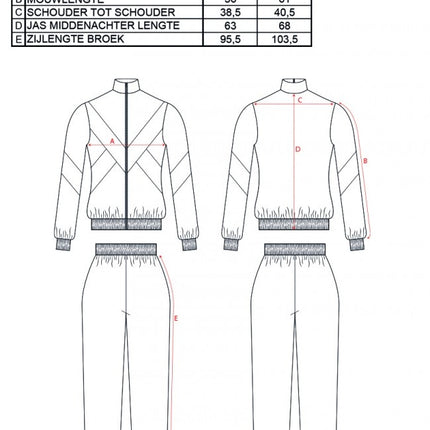 Træningsdragt i 80'er-stil til børn 164