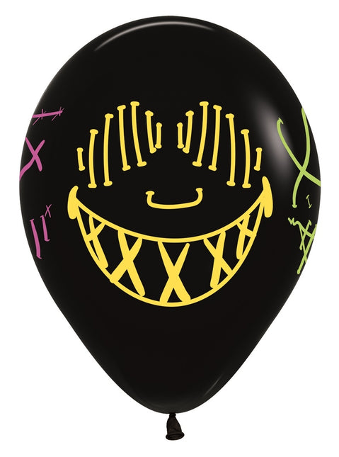 Balloner Masker Neon Blæk Sort 30cm 25stk