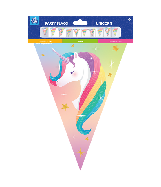 Enhjørning-guirlande 10m