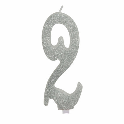 Sølvlys 2 år Glitter 12,5 cm