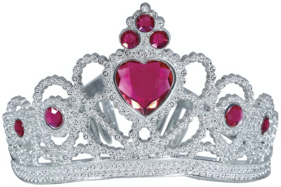 Tiara guld pige med farvede diamanter barn