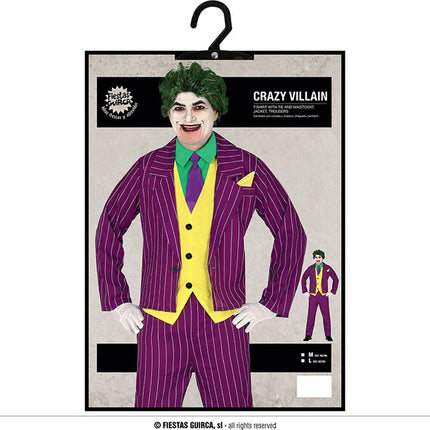 Joker Kostume Mænd Skurk