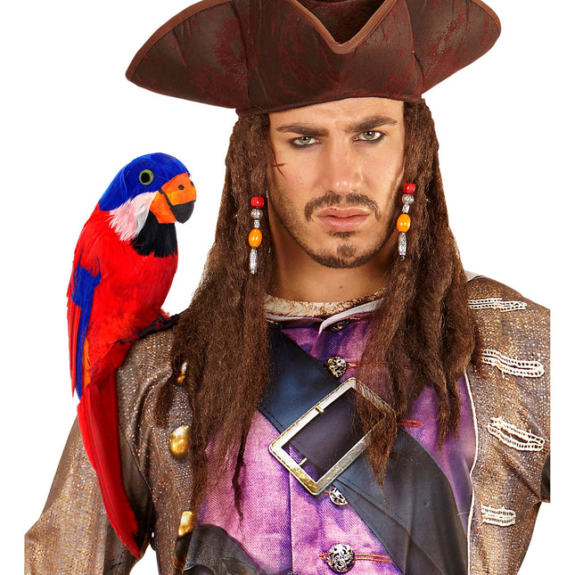 Pirat falsk papegøje rød
