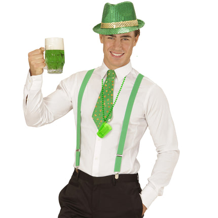 Neon-grønt kæde-shotglas