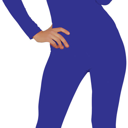 Second Skin Suit Kostume Blå Dame