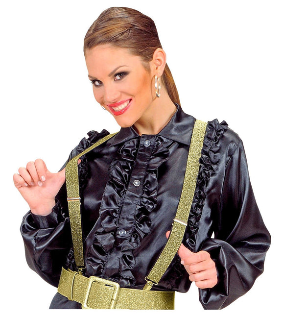 Sort-guld seler med glitter