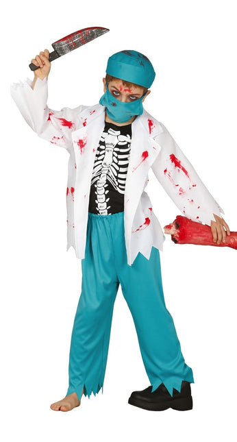 Doktor halloweenkostume barn zombie