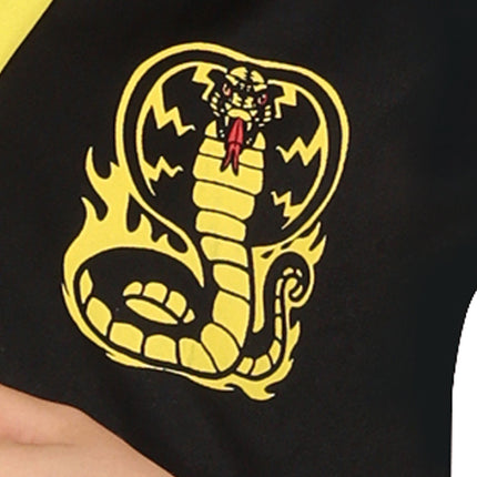 Ninja Kostume Sort Gul Dreng