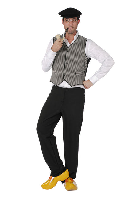 Stribet gilet til mænd Stribet