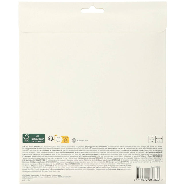 50 års guirlande 6m