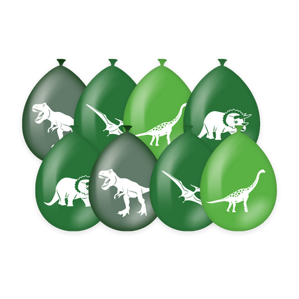 Dino-balloner 30 cm 8 stk