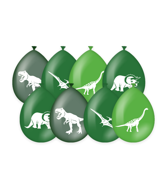 Dino-balloner 30 cm 8 stk