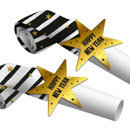 Rulletunger Godt Nytår 6 stk