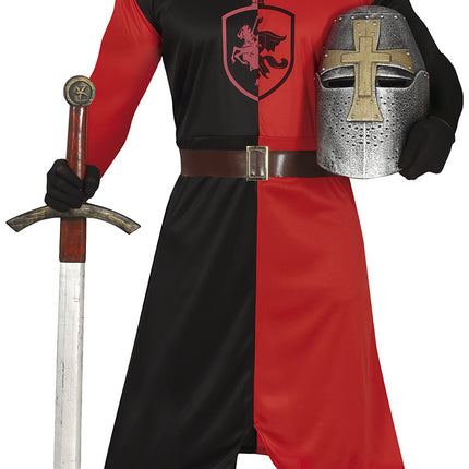Ridderkostume blå rød mænd