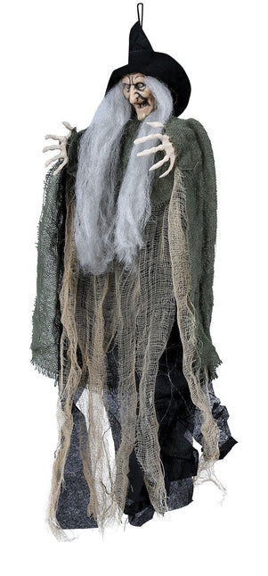 Halloween dukke hængende heks 50 cm