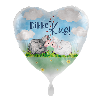Tyk kysse-heliumballon tom