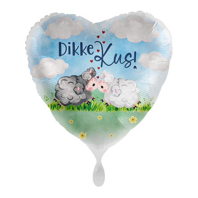 Tyk kysse-heliumballon tom