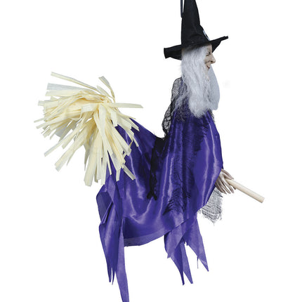 Halloween-dukke heks 60 cm
