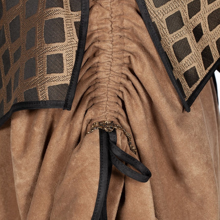 Piratkjole brun til damer