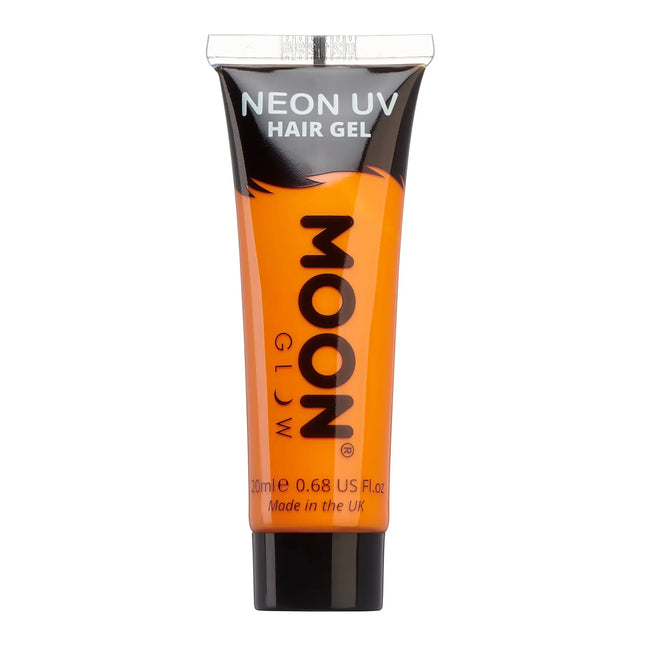 Moon Glow Neon UV Hair Gel Intense Orange 20 ml