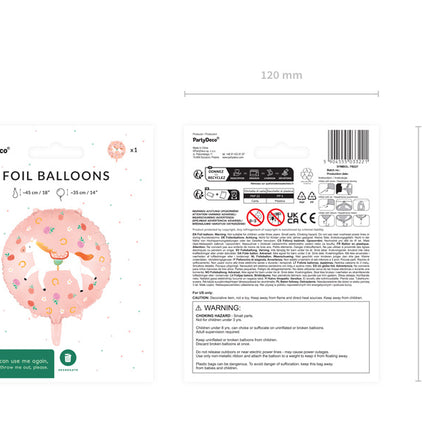 Heliumballon med hest, tom 45 cm