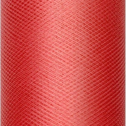 Rød tylrulle 30 cm 9 m