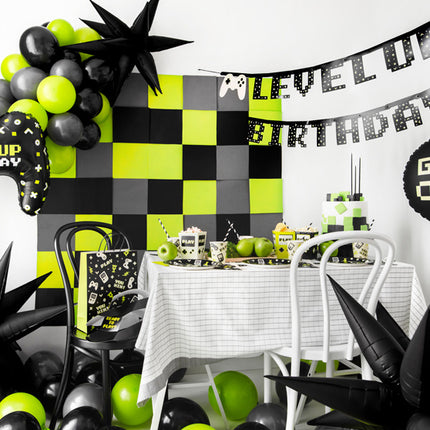 Gaming Party Banner Level Up Birthday 2.5m