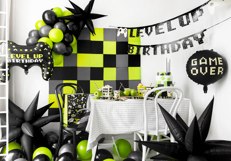Gaming Party Banner Level Up Birthday 2.5m