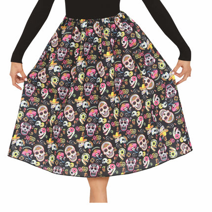 Halloween-nederdel kranier