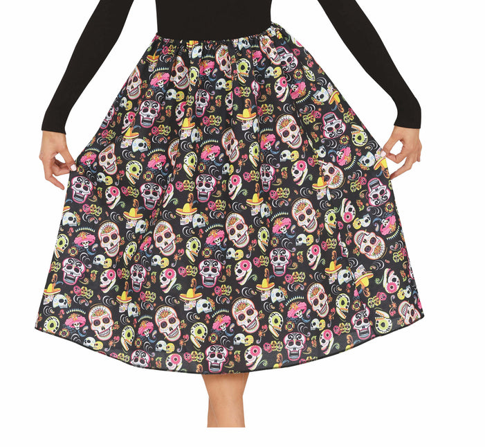 Halloween-nederdel kranier