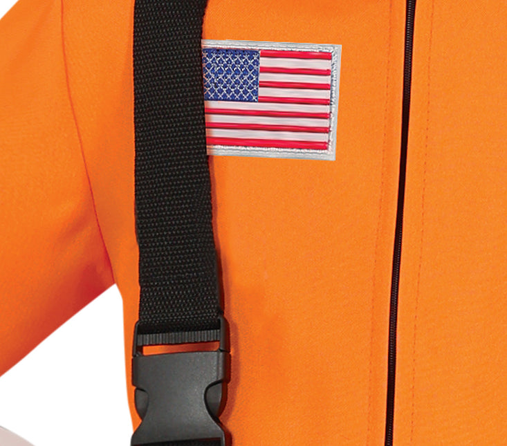 Astronautdragt orange barn
