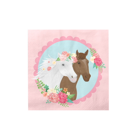 Hesteservietter 16cm 16stk