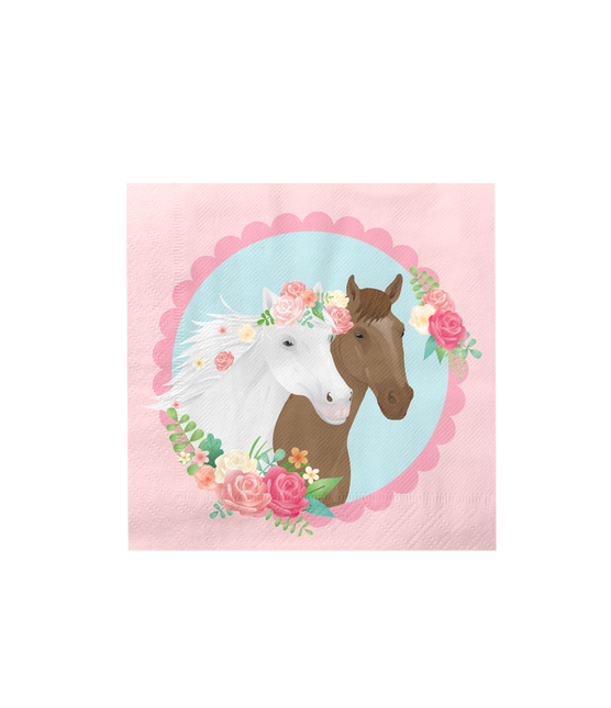 Hesteservietter 16cm 16stk