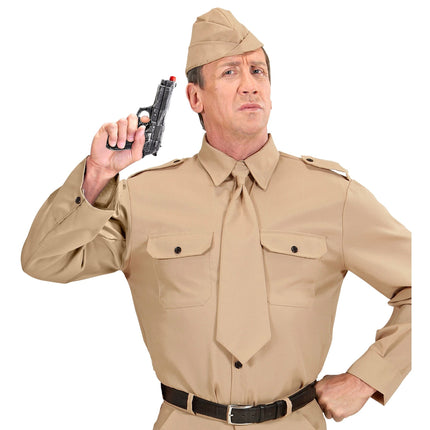 Grå falsk pistol 19 cm